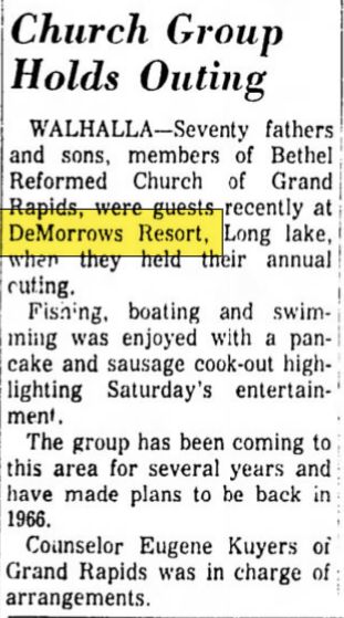 DeMorrow Resort (De Morrows Modern Housekeeping Cottages) - June 1965 Article